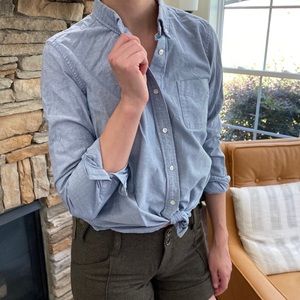 Muji Blue Oxford NWOT (Size M fits like S)